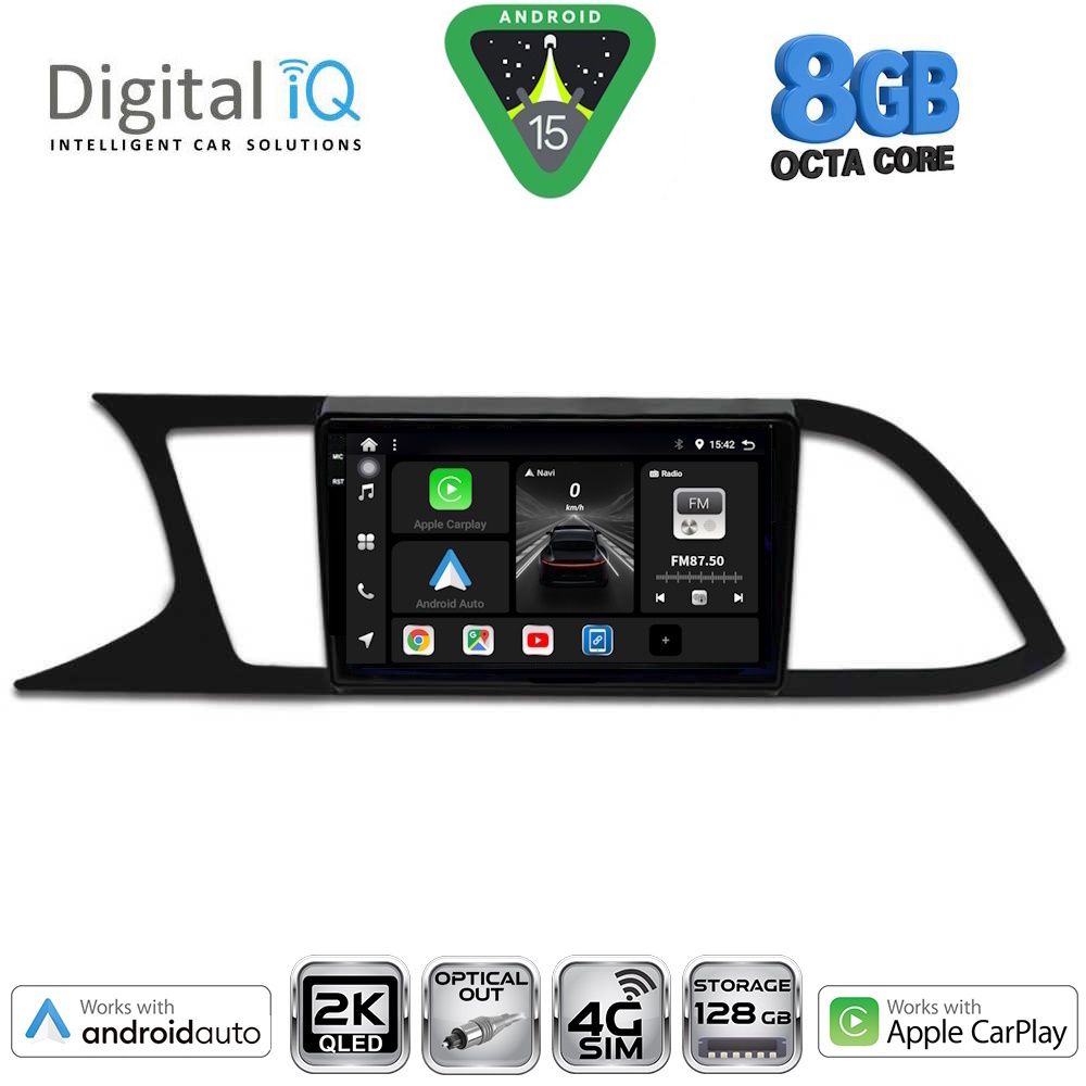 Βλησαρούλης Car Center - DIGITAL IQ BXK 20575_CPAA (9inc) MULTIMEDIA TABLET for SEAT LEON mod. 2012-2021