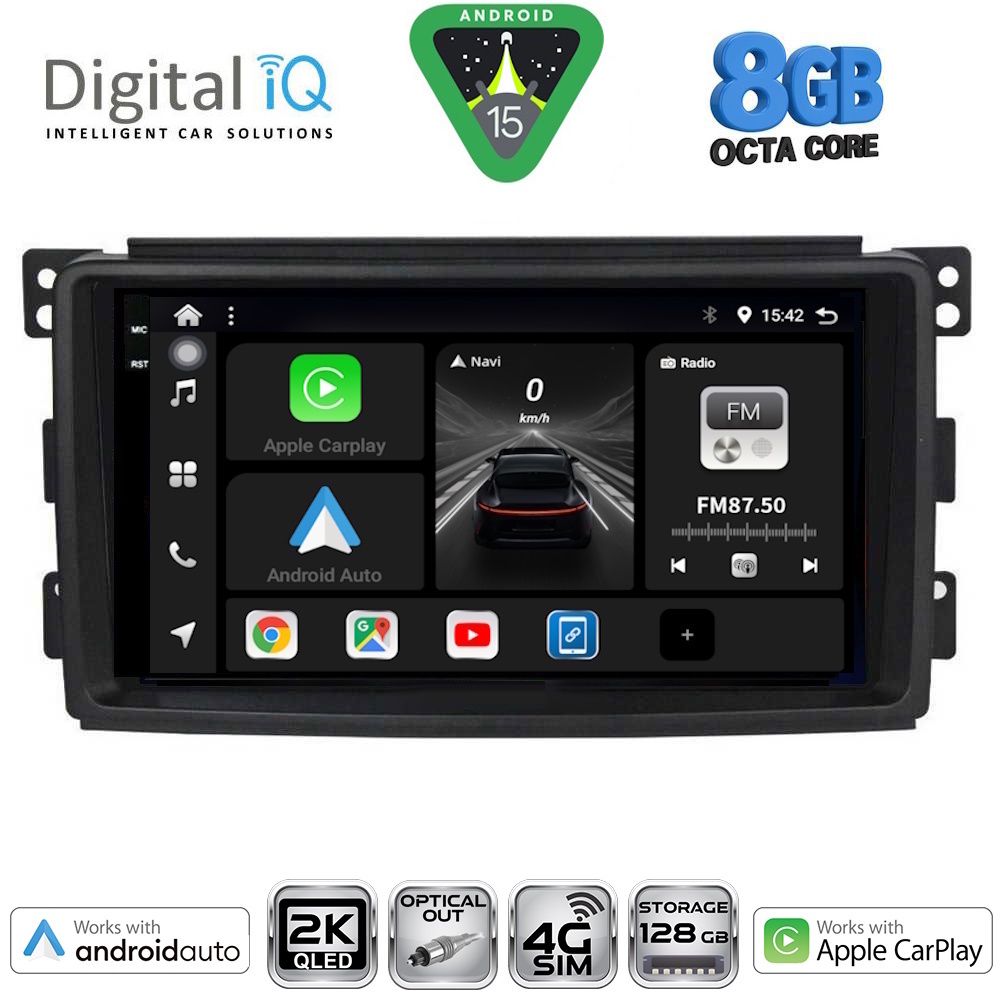 Βλησαρούλης Car Center - DIGITAL IQ BXK 20621_CPAA (9inc) MULTIMEDIA TABLET for SMART mod. 2007-2010