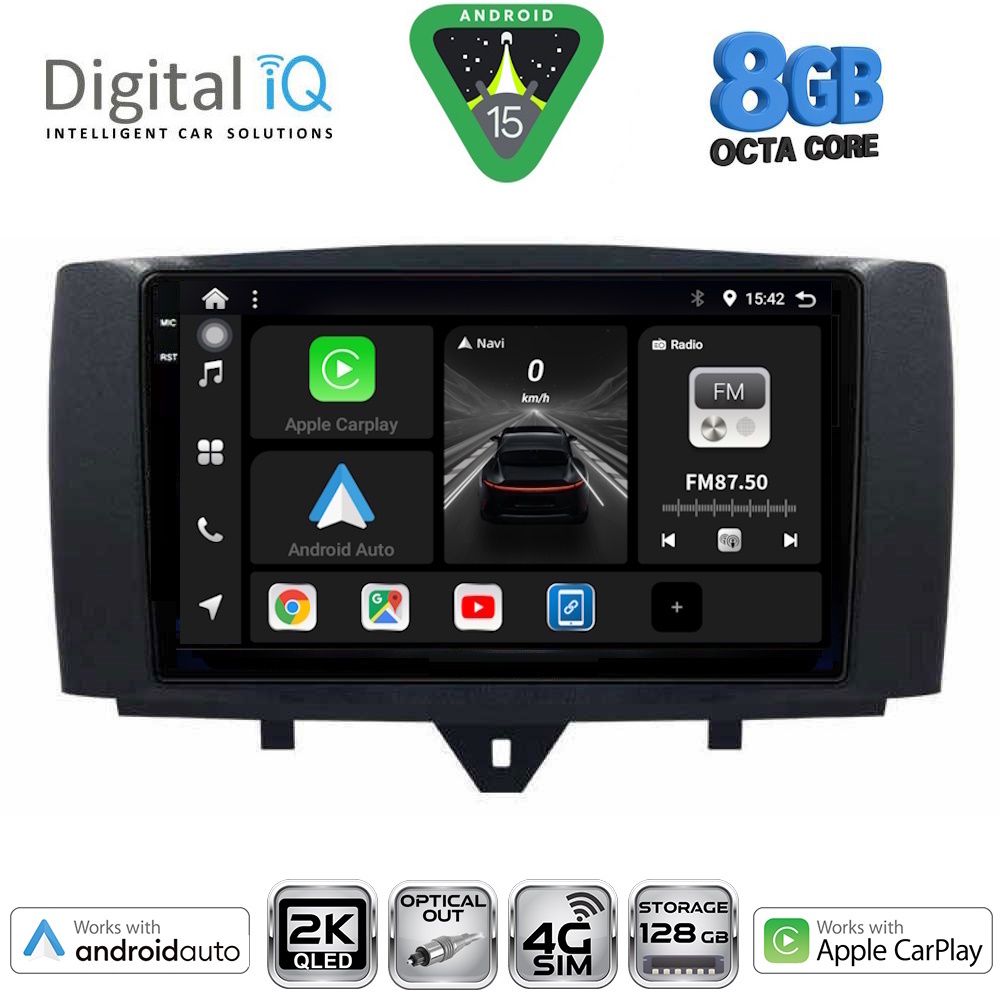 Βλησαρούλης Car Center - DIGITAL IQ BXK 20622_CPAA (9inc) MULTIMEDIA TABLET for SMART (451) mod. 2010-2015