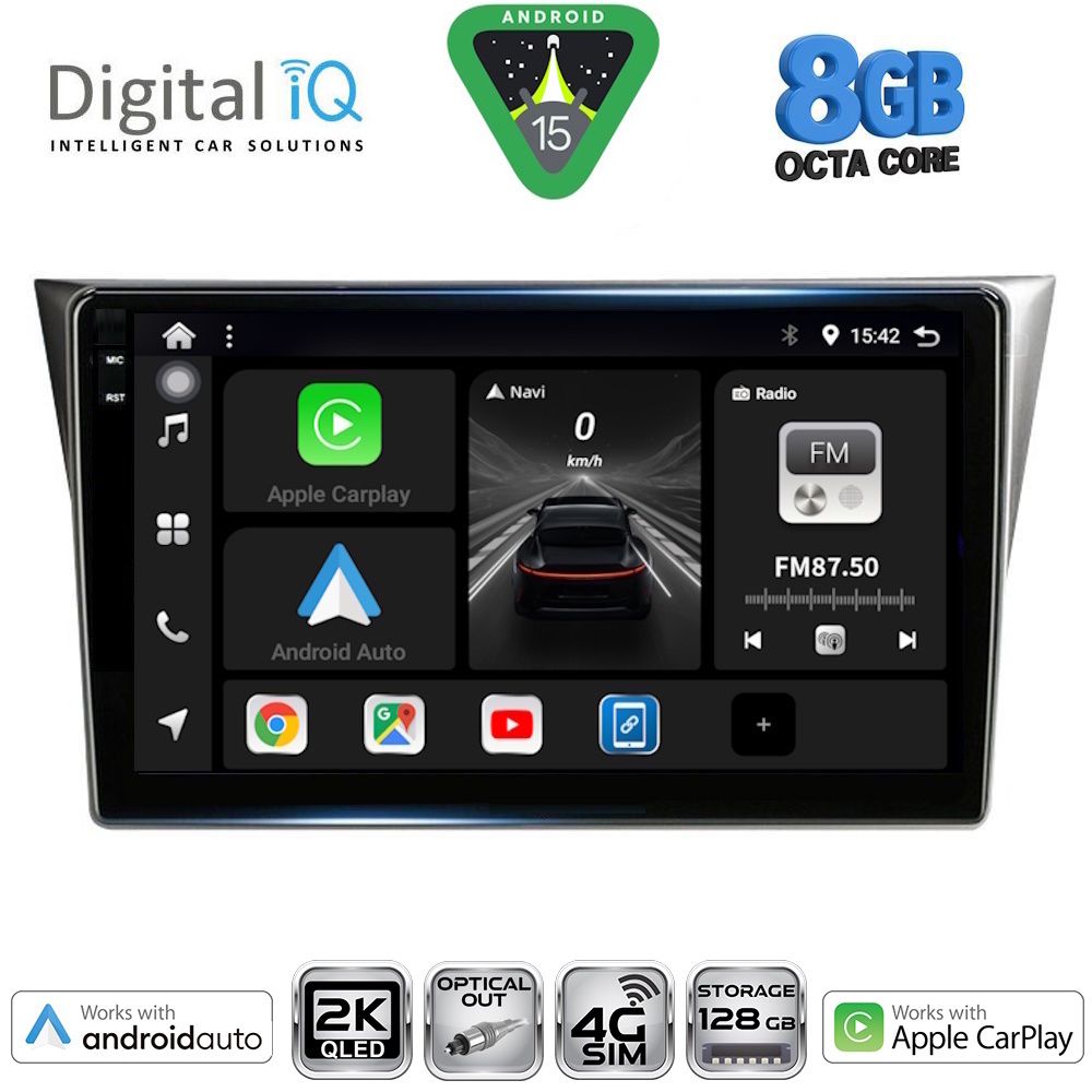 Βλησαρούλης Car Center - DIGITAL IQ BXK 20659_CPAA (9inc) MULTIMEDIA TABLET for SUBARU IMPREZA mod. 2002-2008