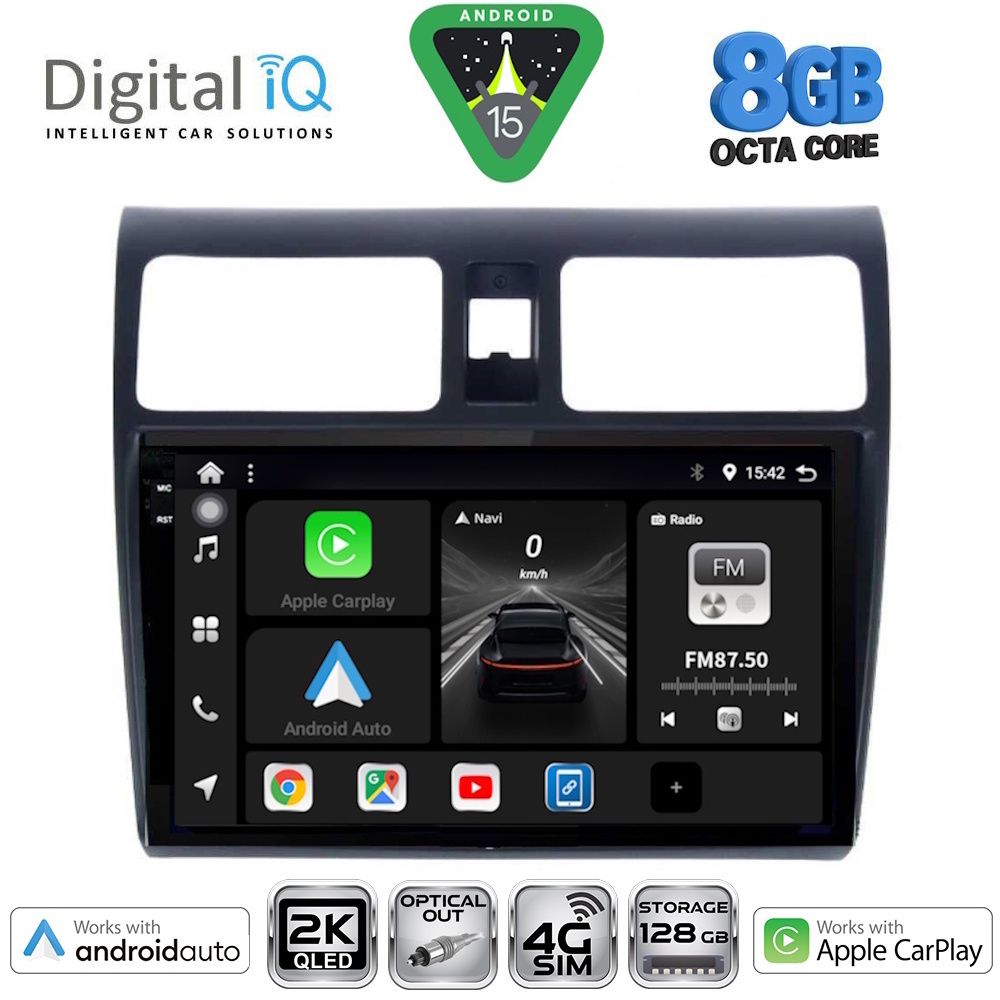 Βλησαρούλης Car Center - DIGITAL IQ BXK 20684_CPAA (10inc) MULTIMEDIA TABLET for SUZUKI SWIFT mod. 2005-2011