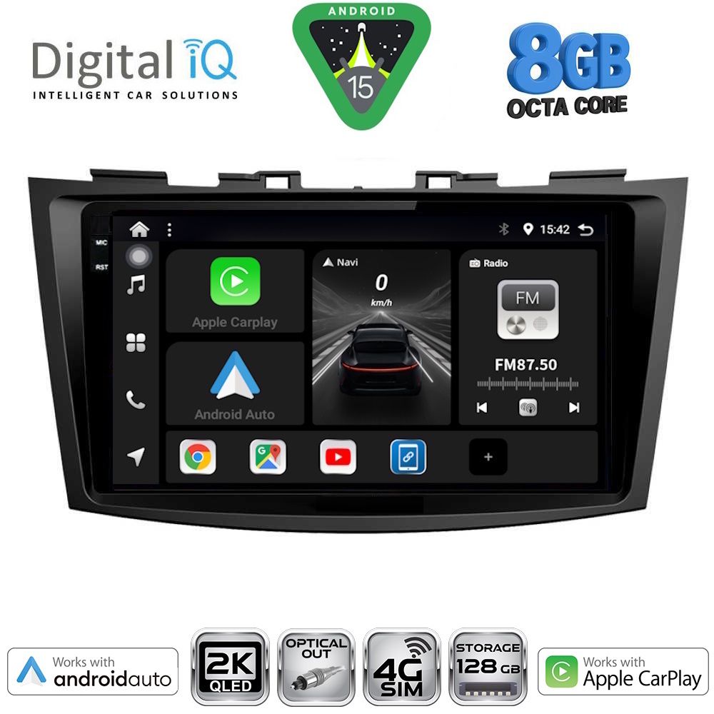 Βλησαρούλης Car Center - DIGITAL IQ BXK 20685_CPAA (9inc) MULTIMEDIA TABLET for SUZUKI SWIFT mod. 2011-2016