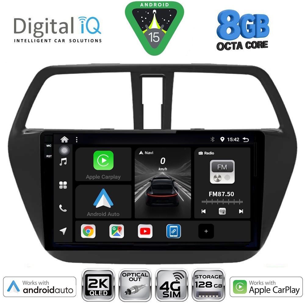 Βλησαρούλης Car Center - DIGITAL IQ BXK 20689_CPAA (9inc) MULTIMEDIA TABLET for SUZUKI SX4 S-CROSS mod. 2014-2021