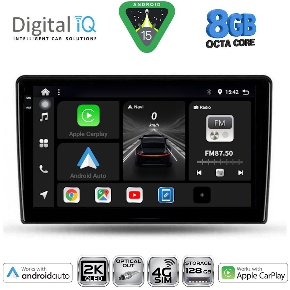 Βλησαρούλης Car Center - DIGITAL IQ BXK 20702_CPAA (9inc) MULTIMEDIA TABLET for TOYOTA AURIS mod. 2007-2012