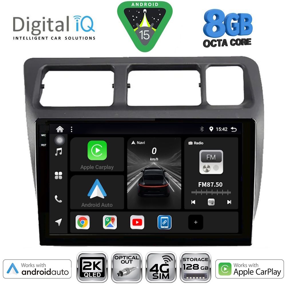 Βλησαρούλης Car Center - DIGITAL IQ BXK 20710_CPAA (9inc) MULTIMEDIA TABLET for TOYOTA COROLLA mod. 1992-1997