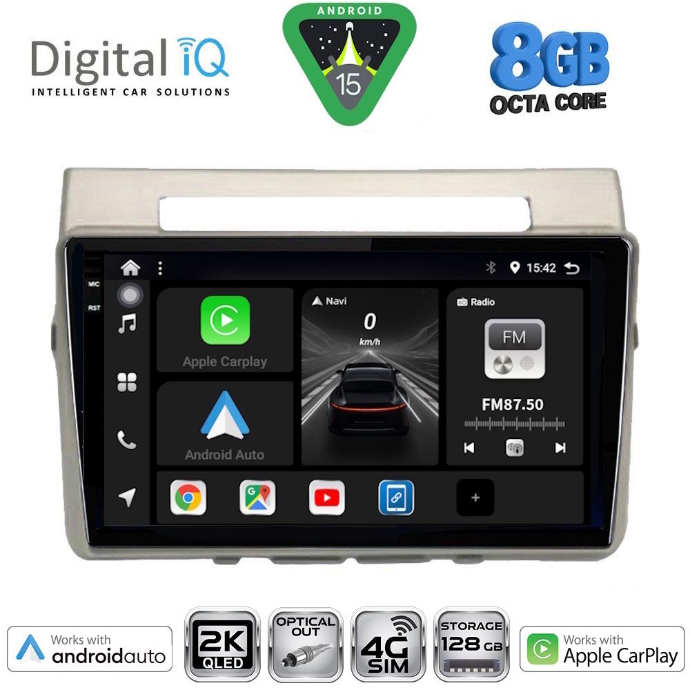 Βλησαρούλης Car Center - DIGITAL IQ BXK 20711_CPAA (9inc) MULTIMEDIA TABLET for TOYOTA COROLLA VERSO mod. 2004-2009