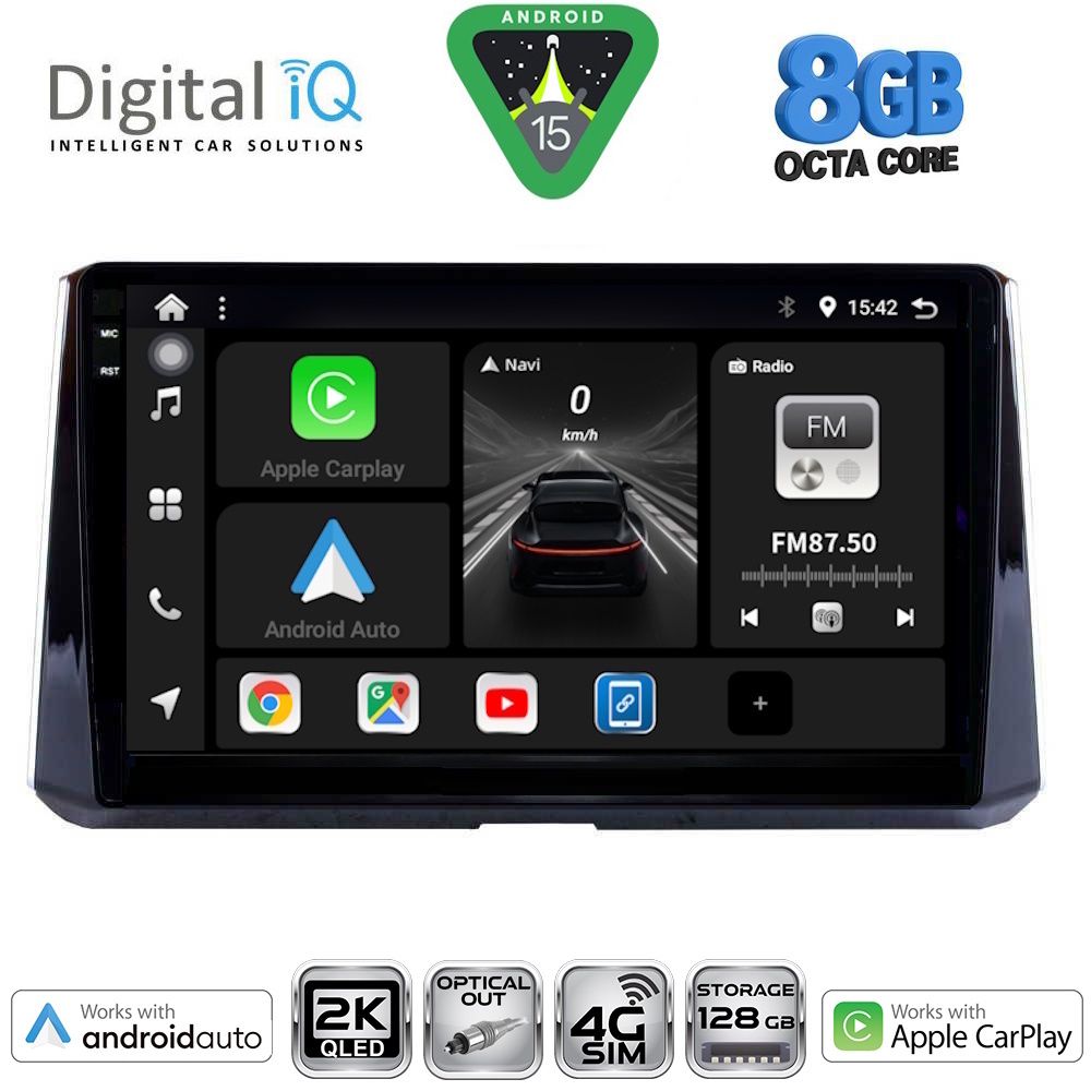 Βλησαρούλης Car Center - DIGITAL IQ BXK 20716_CPAA (10inc) MULTIMEDIA TABLET for TOYOTA COROLLA mod. 2019>