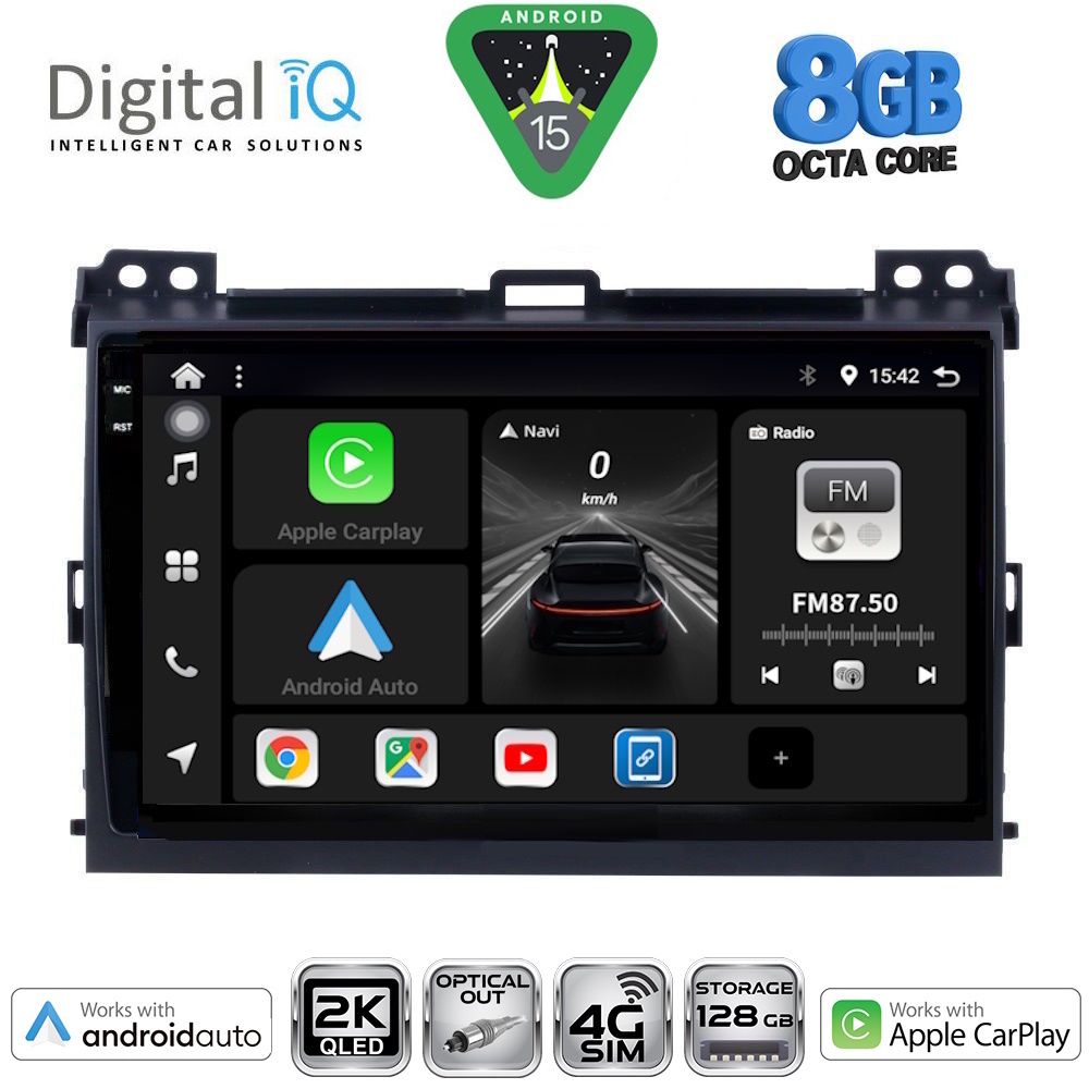 Βλησαρούλης Car Center - DIGITAL IQ BXK 20723_CPAA (9inc) MULTIMEDIA TABLET for TOYOTA LANDCRUISER mod. 2002-2008