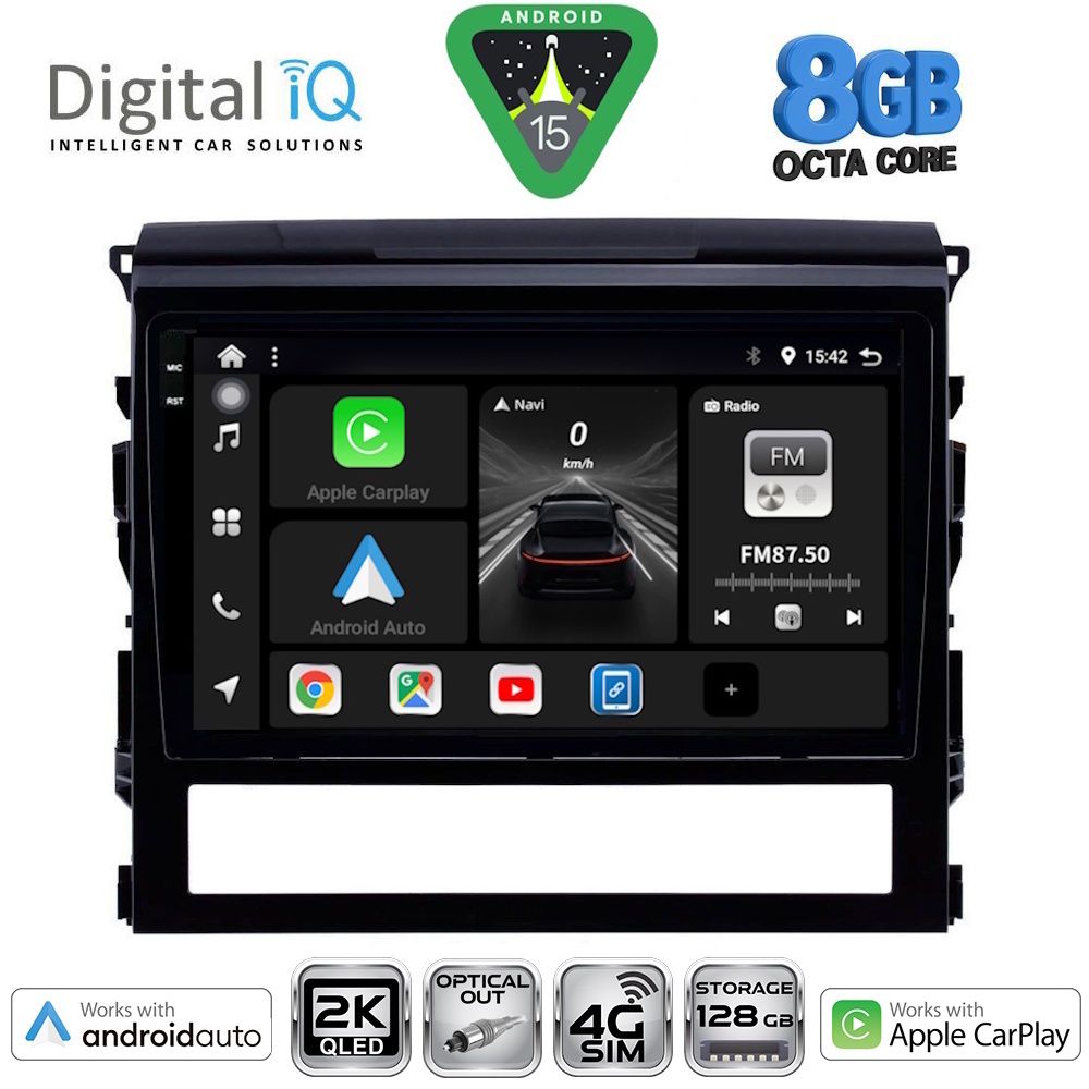 Βλησαρούλης Car Center - DIGITAL IQ BXK 20725_CPAA (9inc) MULTIMEDIA TABLET for TOYOTA LANDCRUISER mod. 2016-2019