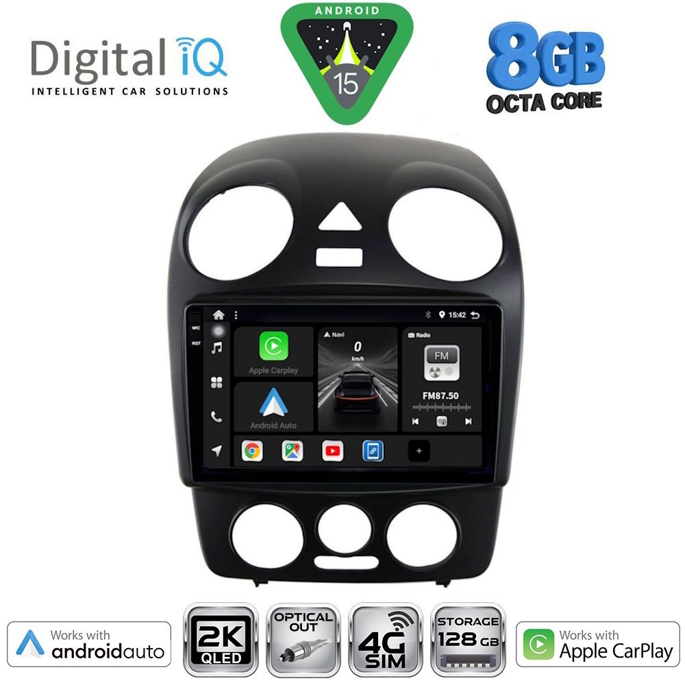 Βλησαρούλης Car Center - DIGITAL IQ BXK 20742_CPAA (9inc) MULTIMEDIA TABLET for VW BEETLE mod. 2004-2011