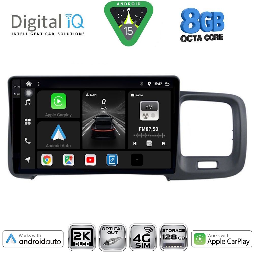 Βλησαρούλης Car Center - DIGITAL IQ BXK 20785_CPAA (9inc) MULTIMEDIA TABLET for VOLVO S60 mod. 2010-2018