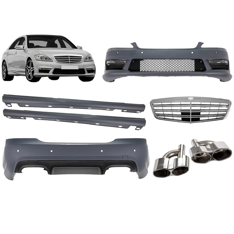 Βλησαρούλης Car Center - Body Kit Για Mercedes-Benz S-Class W221 06-13 Amg S65 Look Με Μάσκα & Μπούκες