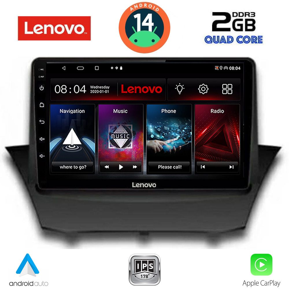 Βλησαρούλης Car Center - LENOVO LVD 2154A_CPA (9inc) MULTIMEDIA TABLET for FORD FIESTA mod. 2008-2017