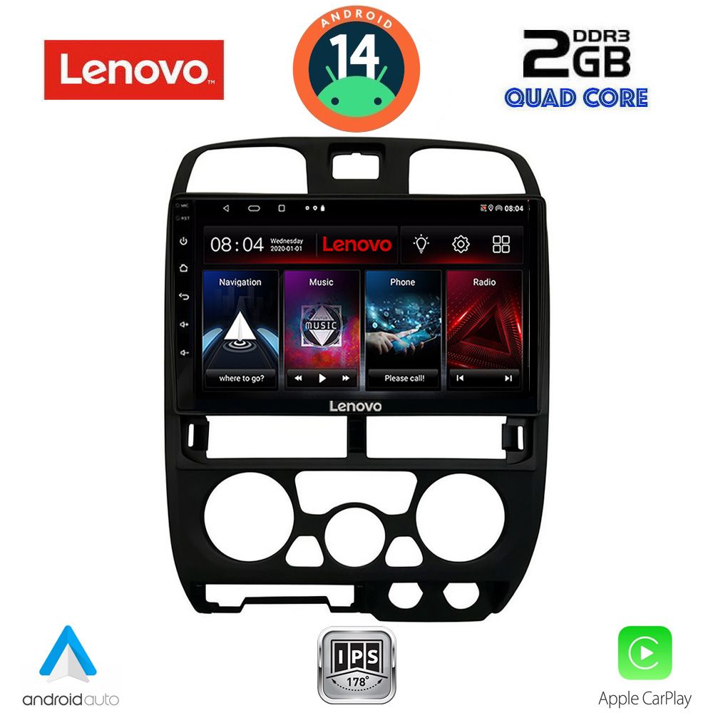 Βλησαρούλης Car Center - LENOVO LVD 2253BL_CPA (9inc) MULTIMEDIA TABLET for ISUZU D-MAX mod. 2002-2008 (BLACK)