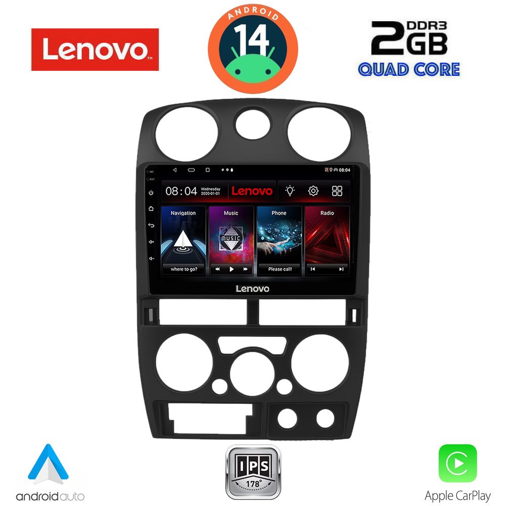 Βλησαρούλης Car Center - LENOVO LVD 2254BL_CPA (9inc) MULTIMEDIA TABLET for ISUZU D-MAX mod. 2008-2012 (BLACK)