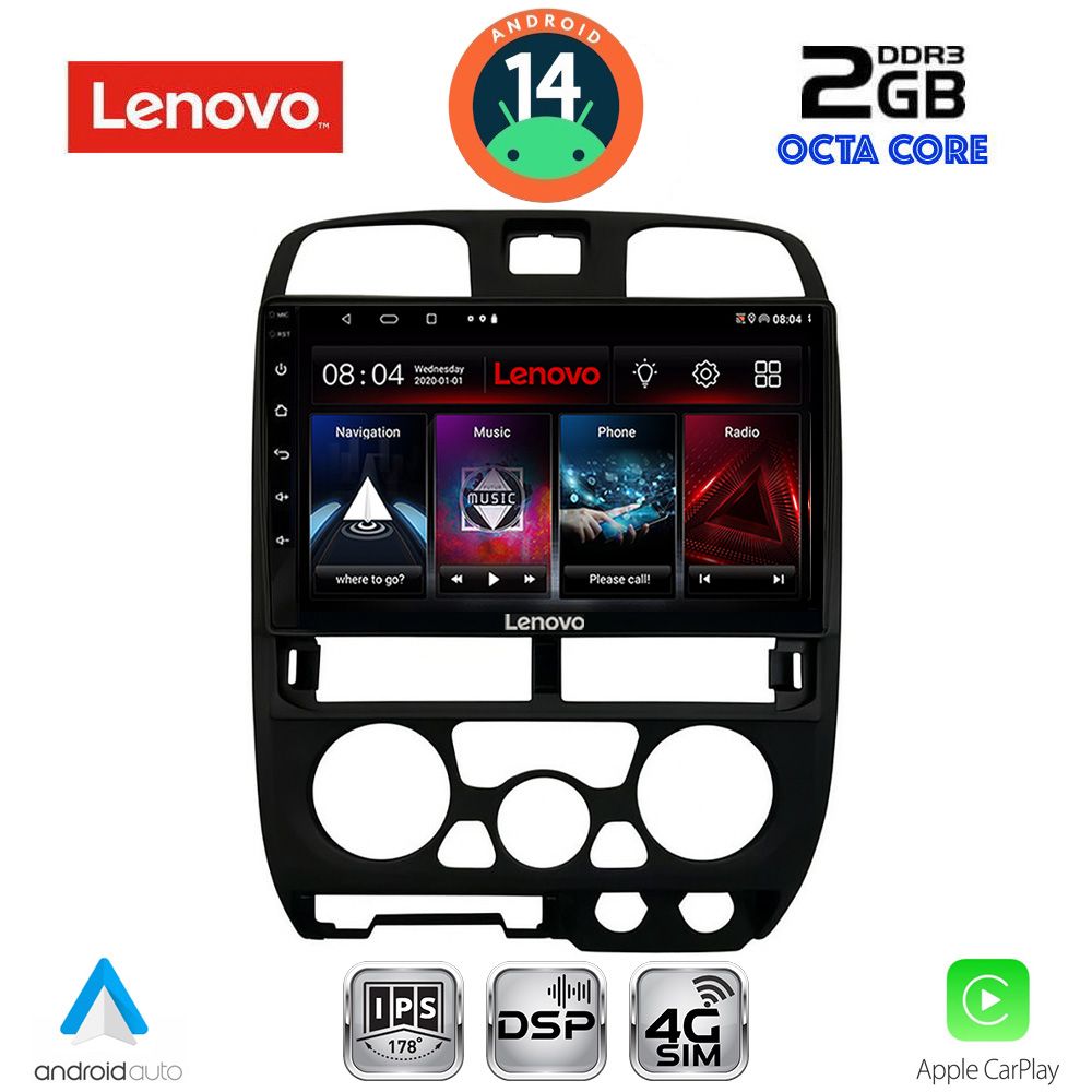 Βλησαρούλης Car Center - LENOVO LVF 5253BL_CPA (9inc) MULTIMEDIA TABLET for ISUZU D-MAX mod. 2002-2008 (BLACK)