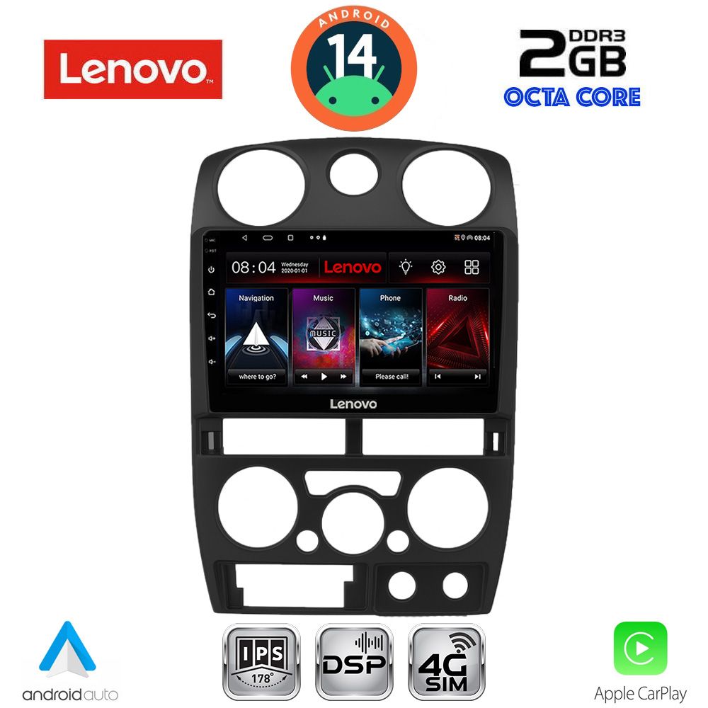 Βλησαρούλης Car Center - LENOVO LVF 5254BL_CPA (9inc) MULTIMEDIA TABLET for ISUZU D-MAX mod. 2008-2012 (BLACK)