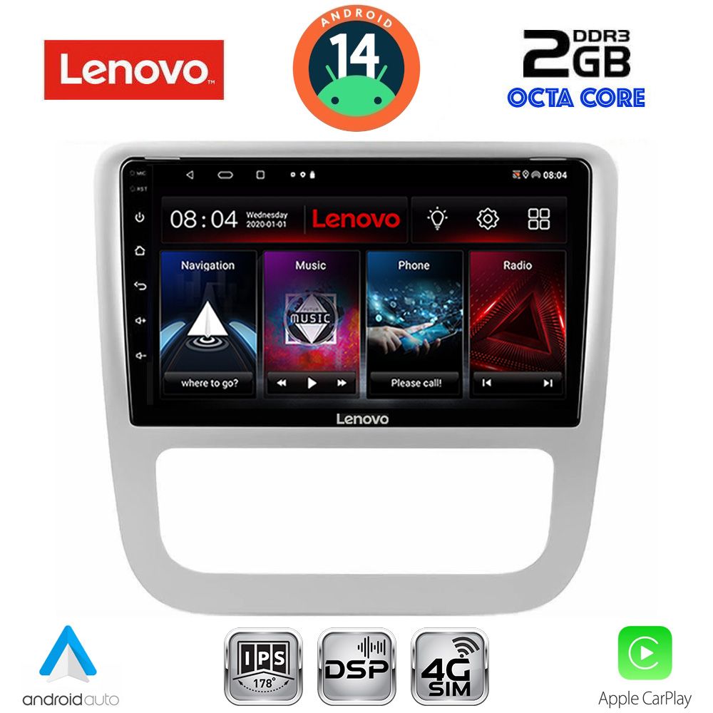 Βλησαρούλης Car Center - LENOVO LVF 5751_CPA CLIMA (9inc) MULTIMEDIA TABLET for VW EOS mod. 2006> - SCIROCCO mod. 2011-2014