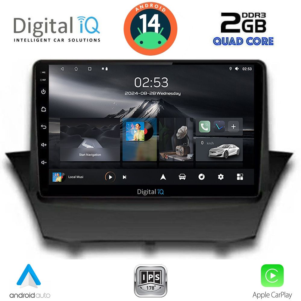 Βλησαρούλης Car Center - DIGITAL IQ RSB 1154A_CPA (9inc) MULTIMEDIA TABLET for FORD FIESTA mod. 2008-2017