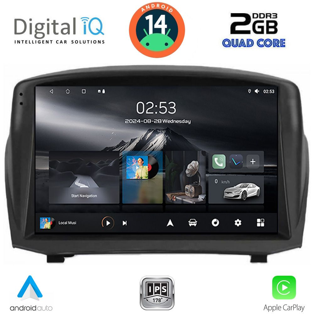 Βλησαρούλης Car Center - DIGITAL IQ RSB 1154B_CPA (9inc) MULTIMEDIA TABLET for FORD FIESTA mod. 2008-2017