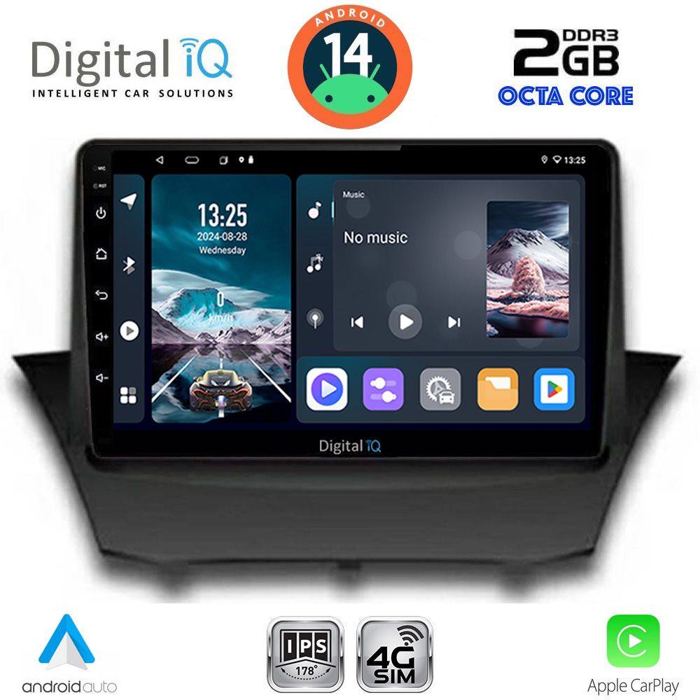 Βλησαρούλης Car Center - DIGITAL IQ RTG 4154A_CPA (9inc) MULTIMEDIA TABLET for FORD FIESTA mod. 2008-2017