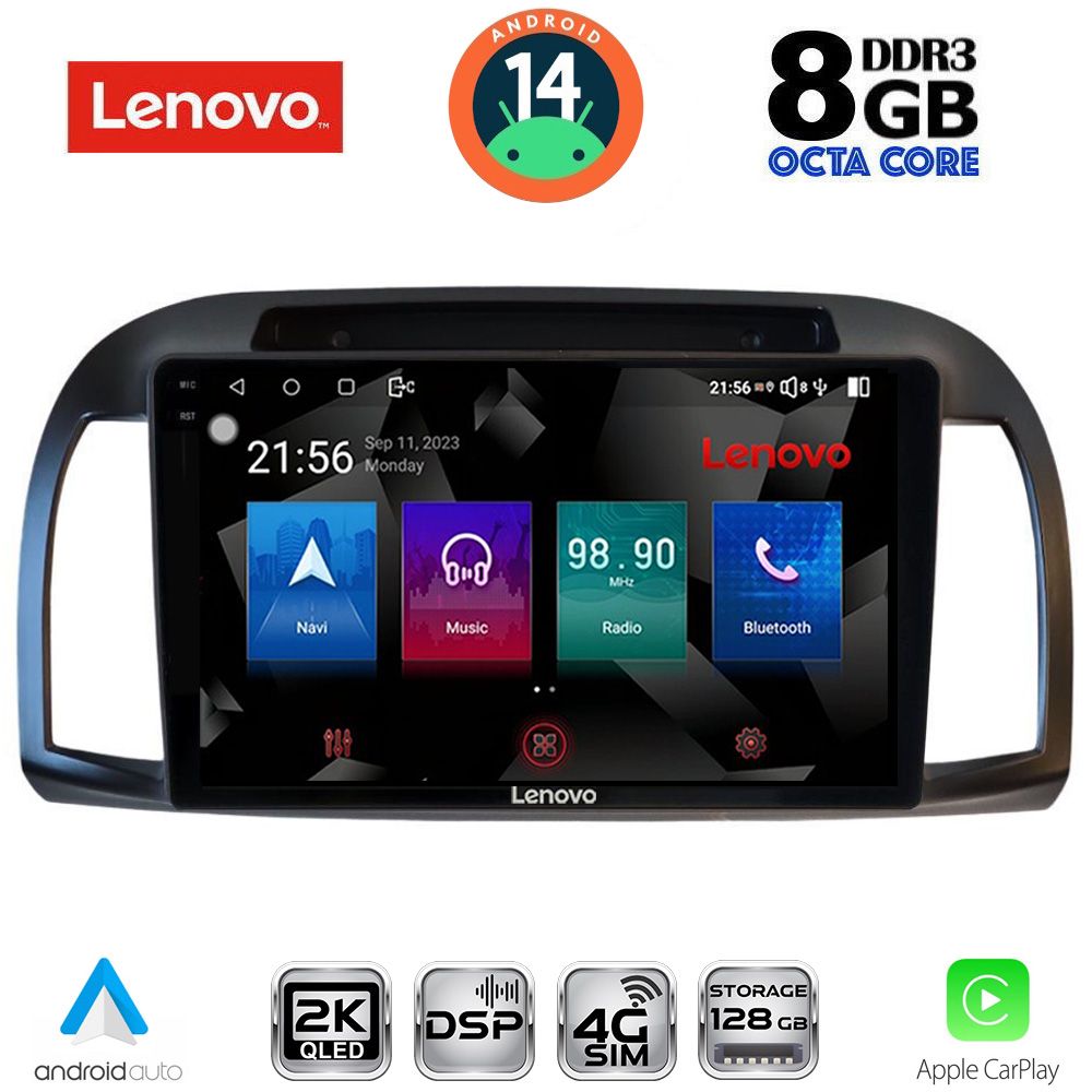 Βλησαρούλης Car Center - LENOVO SSW 10457BL_CPA (9inc) MULTIMEDIA TABLET for NISSAN MICRA K12 mod. 2002-2010 (BLACK)