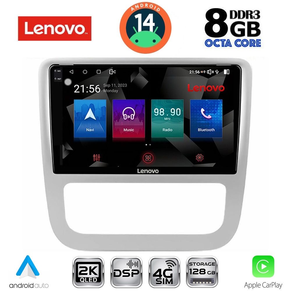 Βλησαρούλης Car Center - LENOVO SSW 10751_CPA CLIMA (9inc) MULTIMEDIA TABLET for VW EOS mod. 2006> - SCIROCCO mod. 2011-2014