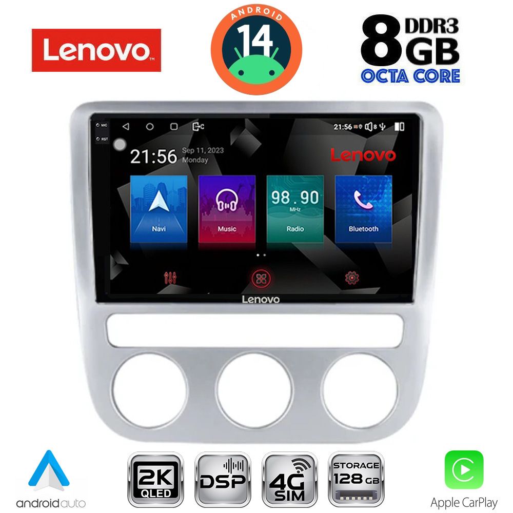 Βλησαρούλης Car Center - LENOVO SSW 10752_CPA CLIMA (9inc) MULTIMEDIA TABLET for VW EOS mod. 2006> - SCIROCCO mod. 2008-2010