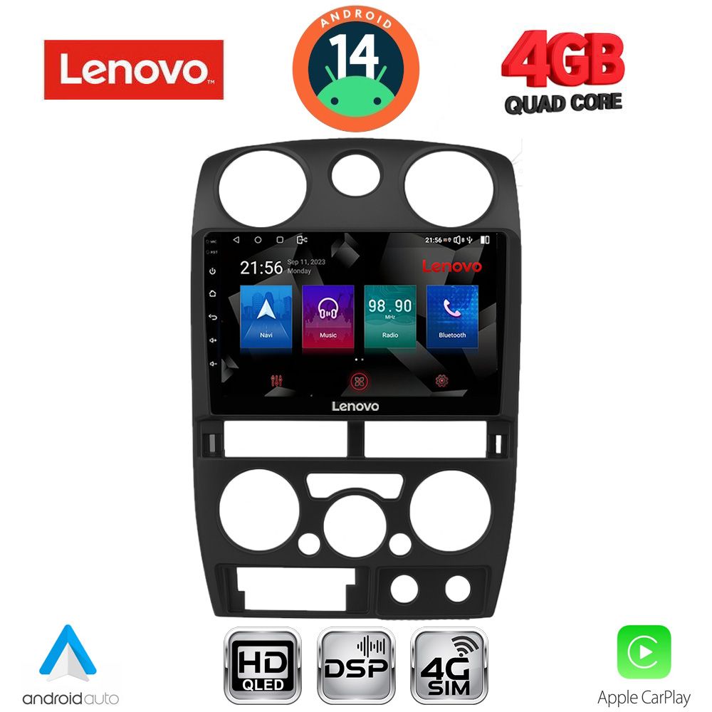 Βλησαρούλης Car Center - LENOVO SSX 9254BL_CPA (9inc) MULTIMEDIA TABLET for ISUZU D-MAX mod. 2008-2012 (BLACK)