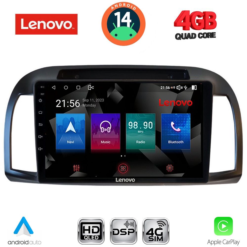 Βλησαρούλης Car Center - LENOVO SSX 9457BL_CPA (9inc) MULTIMEDIA TABLET for NISSAN MICRA K12 mod. 2002-2010 (BLACK)