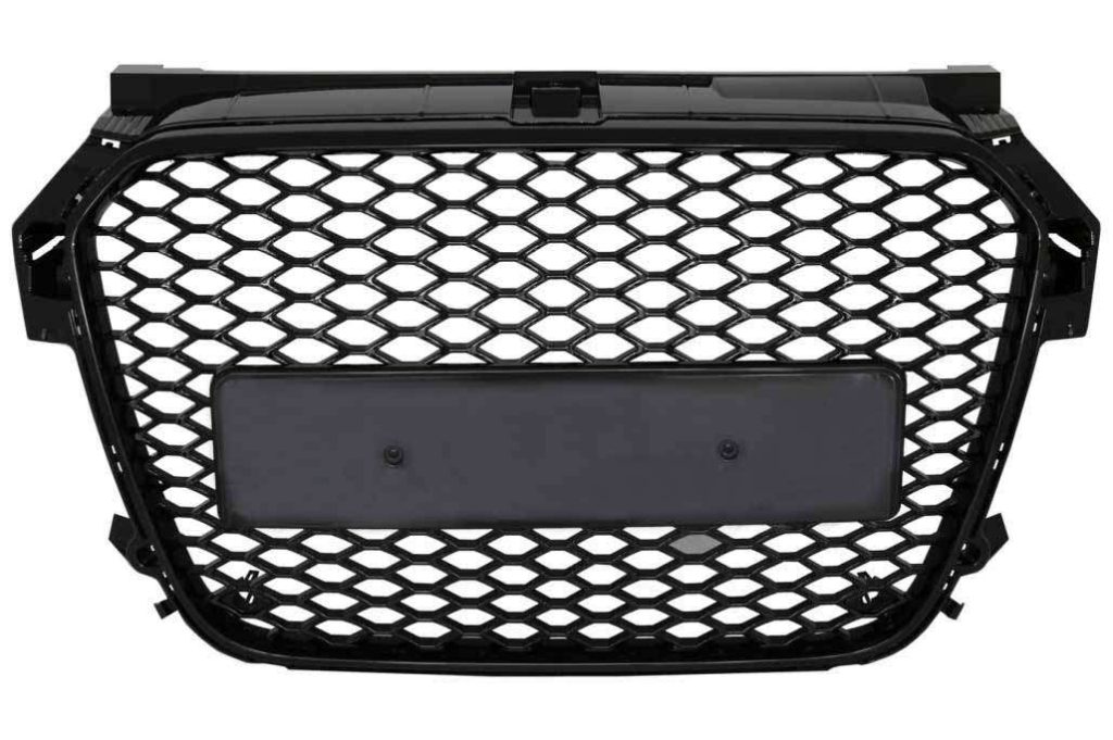 Βλησαρούλης Car Center - Badgeless Front Grille suitable for Audi A1 8X (2010-2014) RS1 Design Piano Black