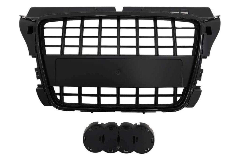 Βλησαρούλης Car Center - Badgeless Front Grille suitable for Audi A3 8P Facelift (2008-2012) Black
