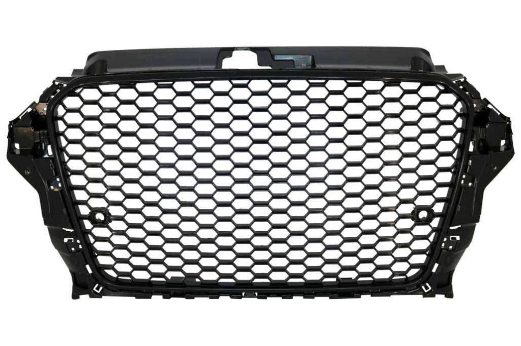 Βλησαρούλης Car Center - Badgeless Front Grille suitable for Audi A3 8V (2012-2016) RS3 Design Piano Black
