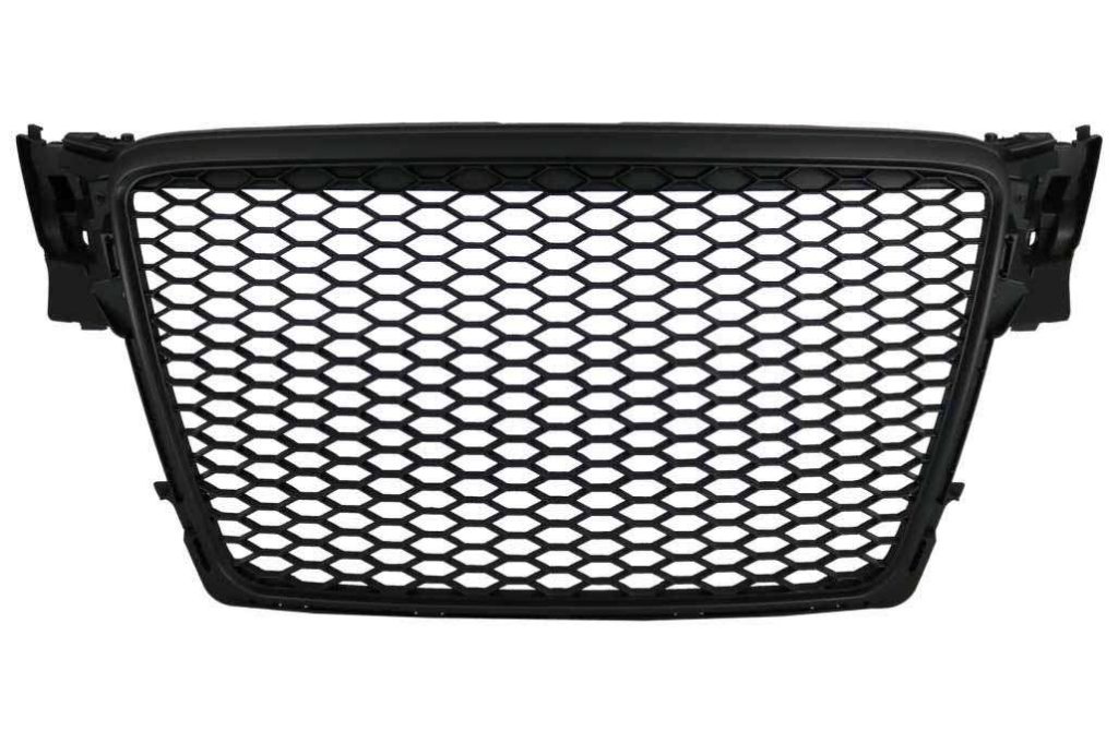 Βλησαρούλης Car Center - Badgeless Front Grille Suitable for Audi A4 B8 (2008-2011) RS4 Design Matt Black
