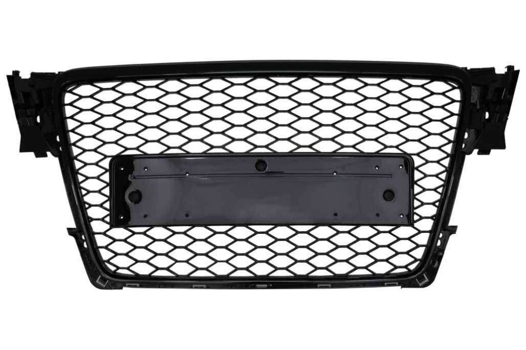 Βλησαρούλης Car Center - Badgeless Front Grille suitable for Audi A4 B8 (2007-2012) RS Design Piano Black