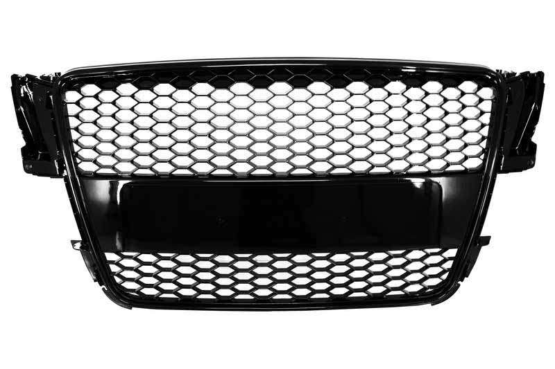 Βλησαρούλης Car Center - Badgeless Front Grille suitable for Audi A5 8T (2007-2011) RS Design Piano Black
