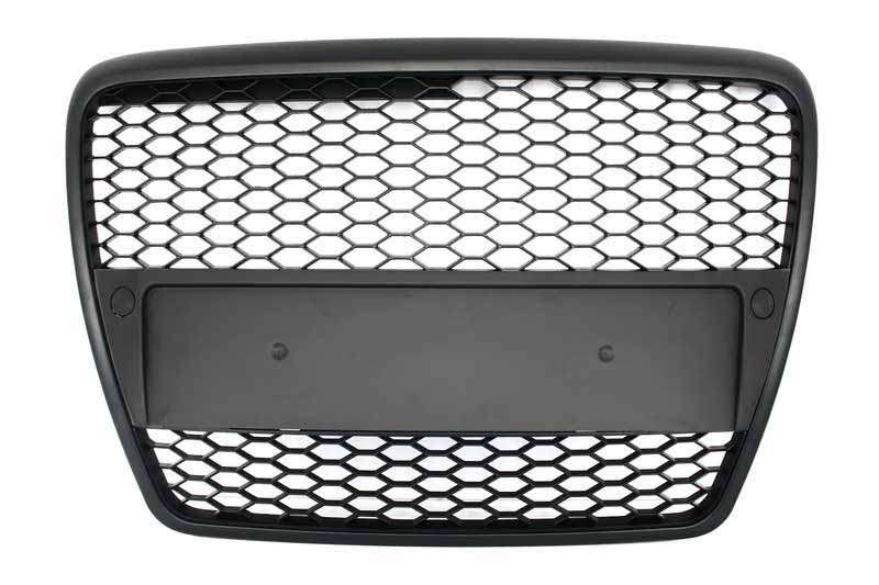 Βλησαρούλης Car Center - Badgeless Front Grille suitable for Audi A6 4F C6 (2004-2007) RS Design Matte Black
