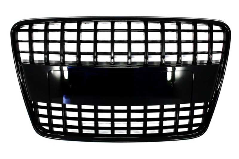 Βλησαρούλης Car Center - Badgeless Front Grille suitable for AUDI Q7 4L (2006-2015) S-Line Piano Black