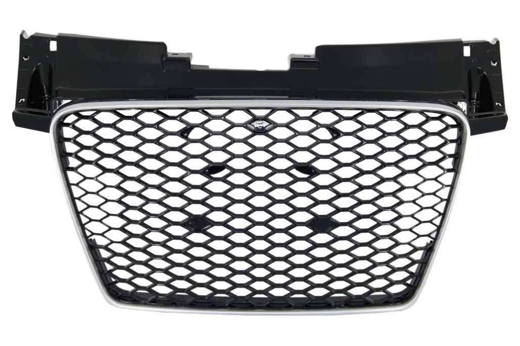 Βλησαρούλης Car Center - Badgeless Front Grille suitable for AUDI TT 8J 2006+ RS Design Piano Black Chrome Border