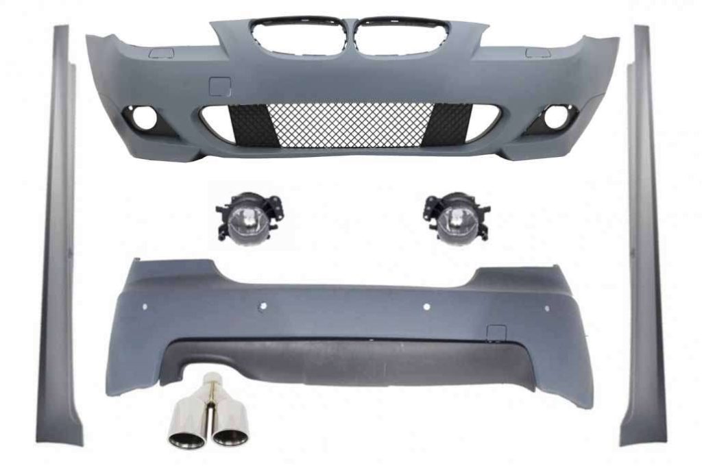 Βλησαρούλης Car Center - Body Kit Exhaust Muffler Tip LEFT M-Technik suitable for BMW E60 LCI 5 Series 2007-2010 with PDC 18mm