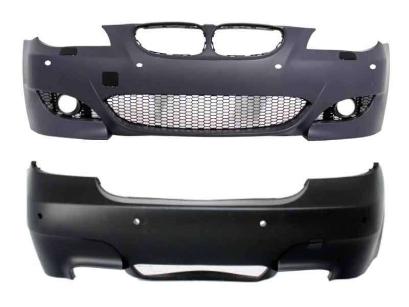 Βλησαρούλης Car Center - Body Kit Front and Rear Bumper suitable for BMW 5 Series E60 (2007-2010) LCI M5 Design with PDC 18mm