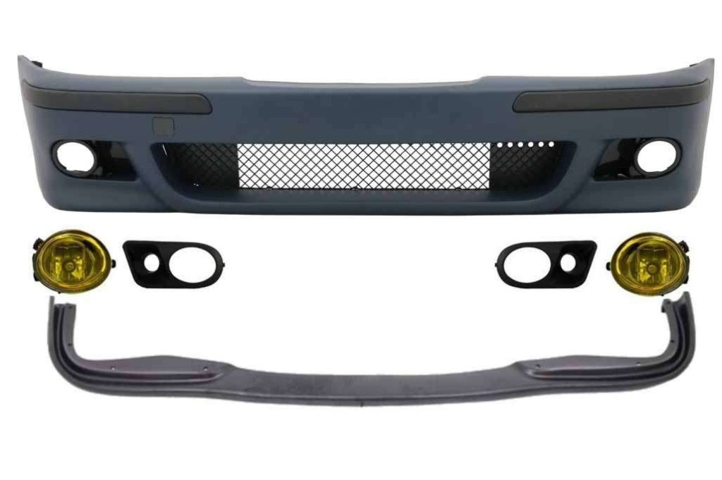 Βλησαρούλης Car Center - Body Kit Front Bumper Spoiler Fog Lights Yellow Covers suitable for BMW E39 5 Series 95-03 M5 Design