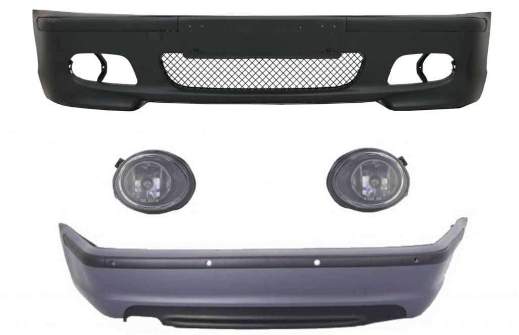 Βλησαρούλης Car Center - Body Kit suitable for BMW 3 Series E46 Sedan (1998-2004) Bumper With PDC and Fog Lights M-Technik Design