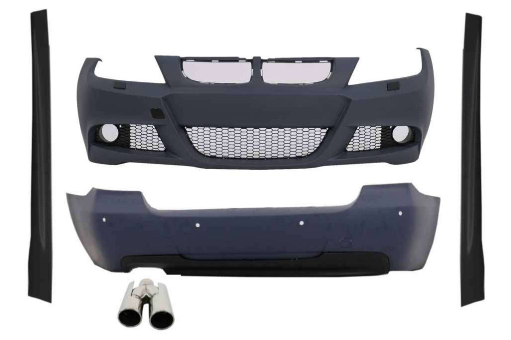 Βλησαρούλης Car Center - Body Kit suitable for BMW 3 Series E90 (2005-2008) M-Technik Design With Exhaust Muffler Tips ACS-design