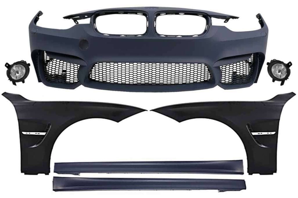 Βλησαρούλης Car Center - Body Kit suitable for BMW 3 Series F30 F31 (2011-up) Bumper with Front Fenders and Side Skirts M3 Design