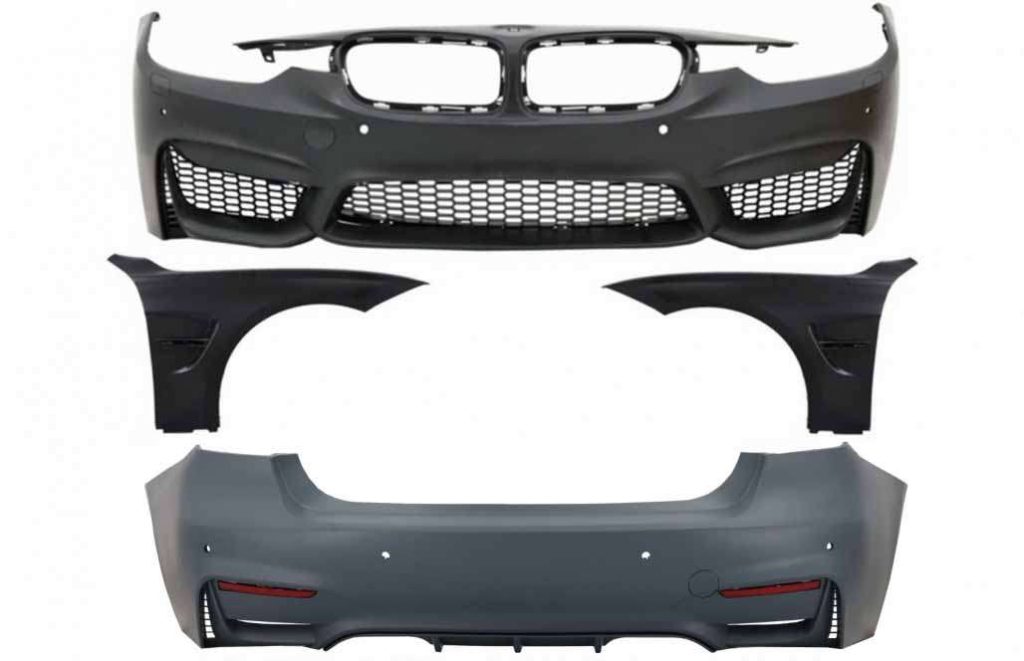 Βλησαρούλης Car Center - Body Kit suitable for BMW 3 Series F30 (2011-2015) F30 LCI (2016+) M3 Sport Design Bumper Front Fenders