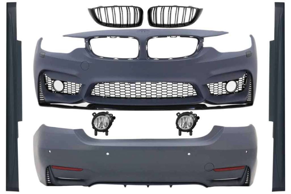 Βλησαρούλης Car Center - Body Kit suitable for BMW 4 Series F32 Coupe F33 Cabrio (2013-03.2019) M4 Design with Grilles and Fog Lights