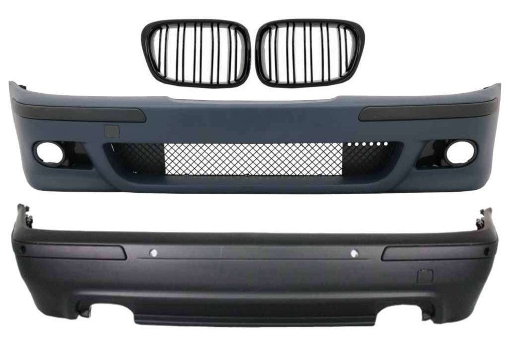 Βλησαρούλης Car Center - Body Kit suitable for BMW 5 Series E39 (1997-2003) M5 Look with Central Grille Double Stripe Piano Black