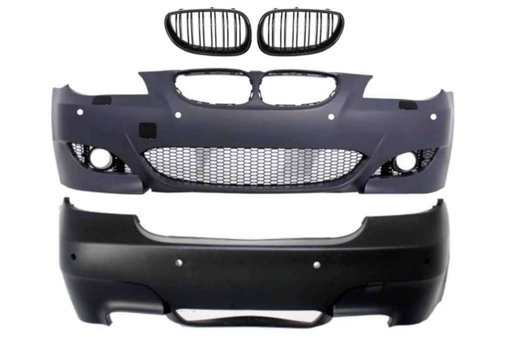 Βλησαρούλης Car Center - Body Kit suitable for BMW 5 Series E60 (2003-2007) M5 Design with Central Grilles Double Stripe Piano Black
