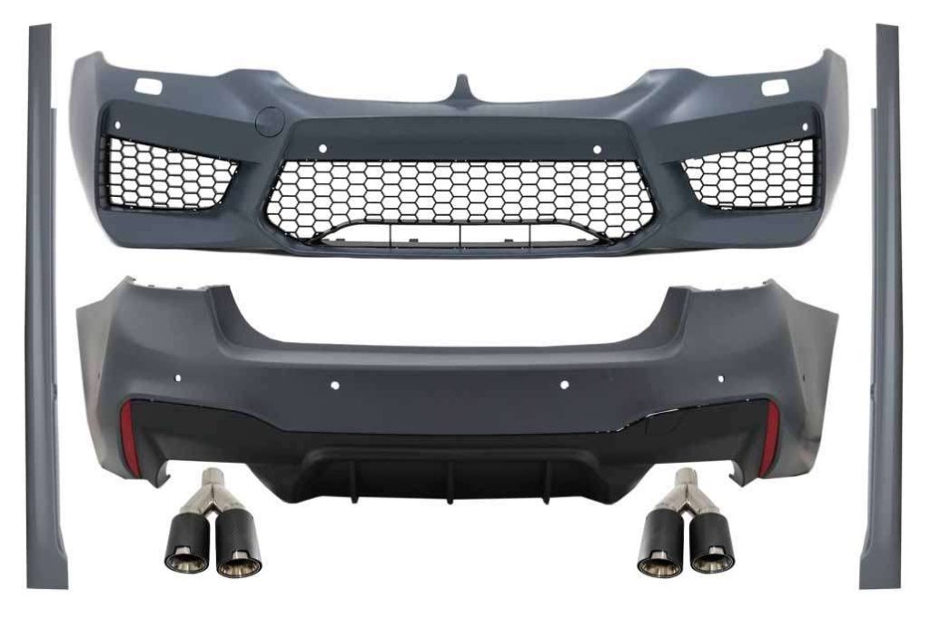 Βλησαρούλης Car Center - Body Kit suitable for BMW 5 Series G30 (2017-2019) M5 Design Exhaust Muffler Tips Carbon Fiber